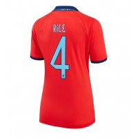 England Declan Rice #4 Replika Bortatröja Dam VM 2022 Kortärmad
